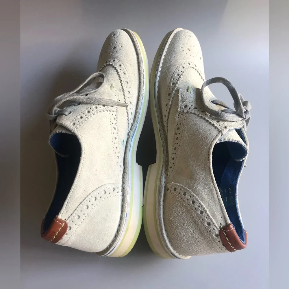 Ted Baker London Mens Jamfro Suede Wingtip Oxford Shoes Size: EUR 41 = US 8